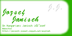 jozsef janisch business card